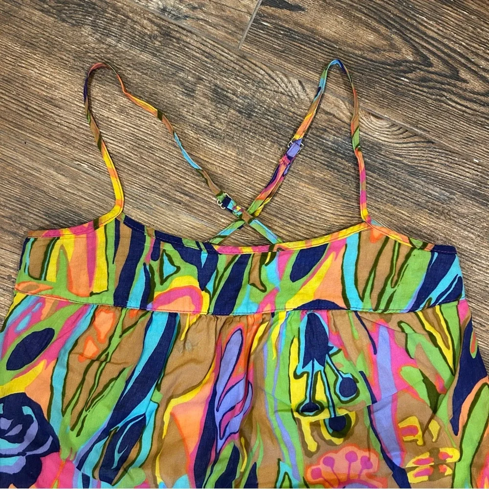 Tori Richard Honolulu Bright Floral Sundress Size U (Fits S/M)